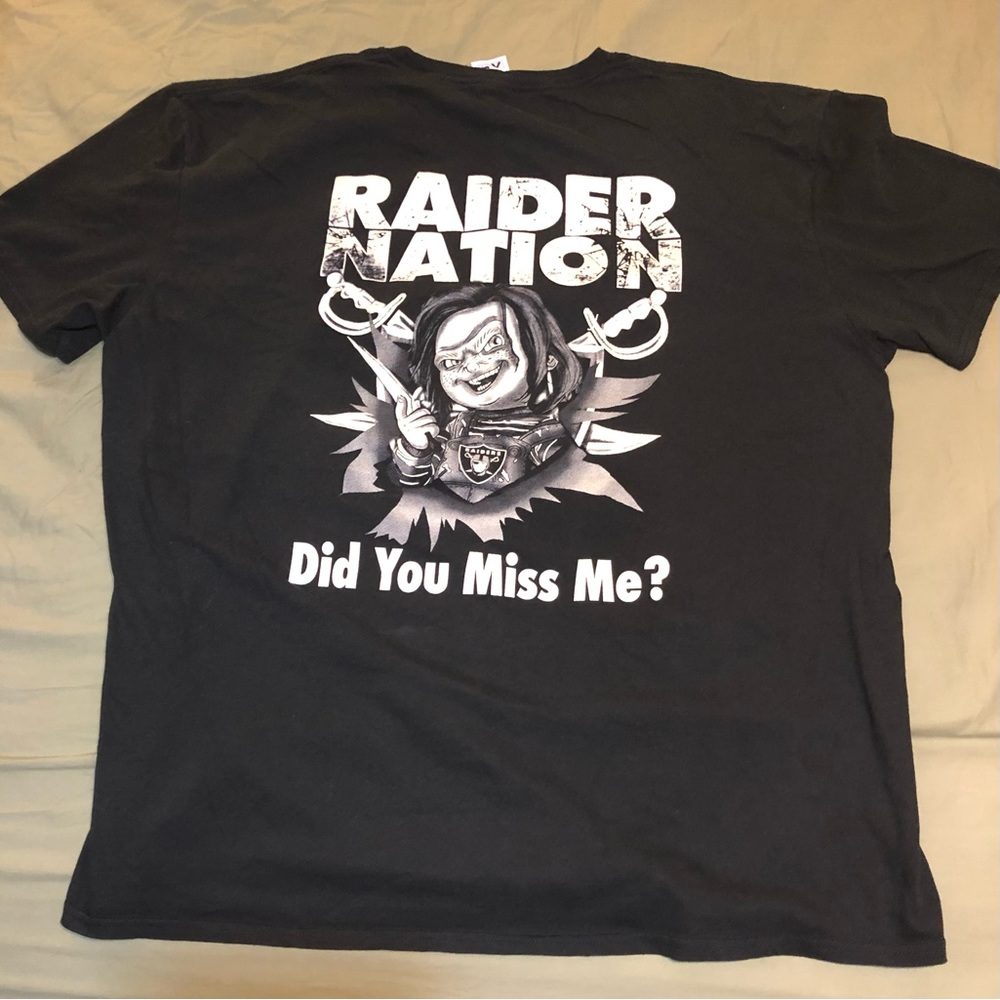 XXL Oakland raiders shirt. Only sold at the Oakland coliseum tailgates!